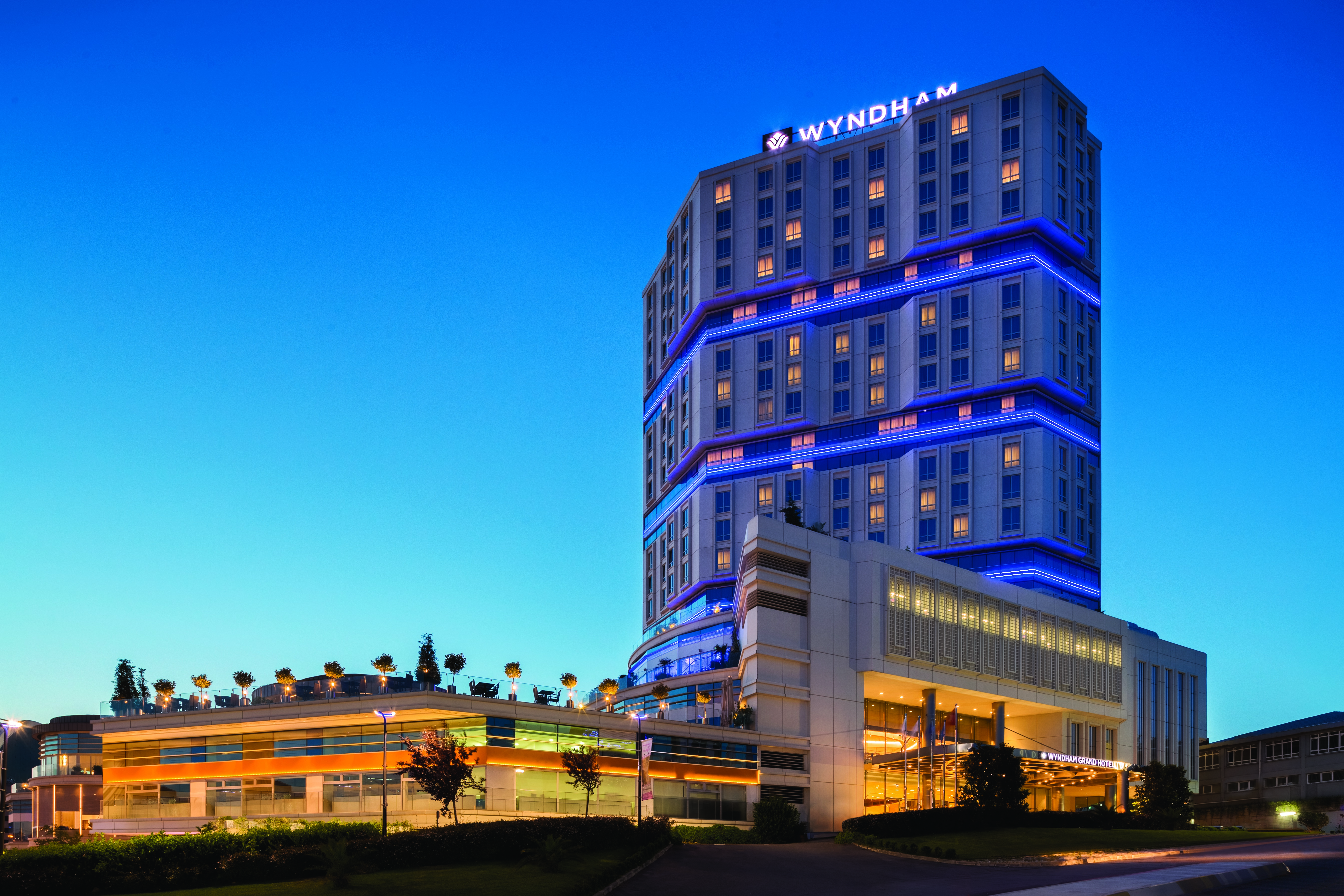 Exterior of Wyndham Grand Istanbul Europe hotel in Istanbul, Other than US/Canada